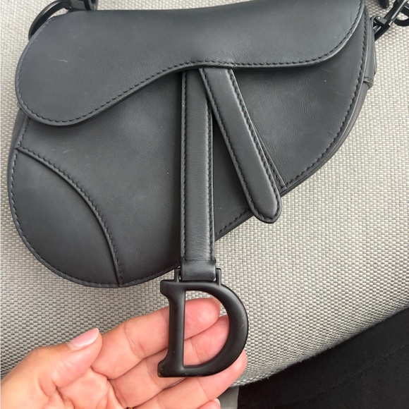 Dior Ultra Matte Mini Saddle Bag with Strap - Picture 2 of 7